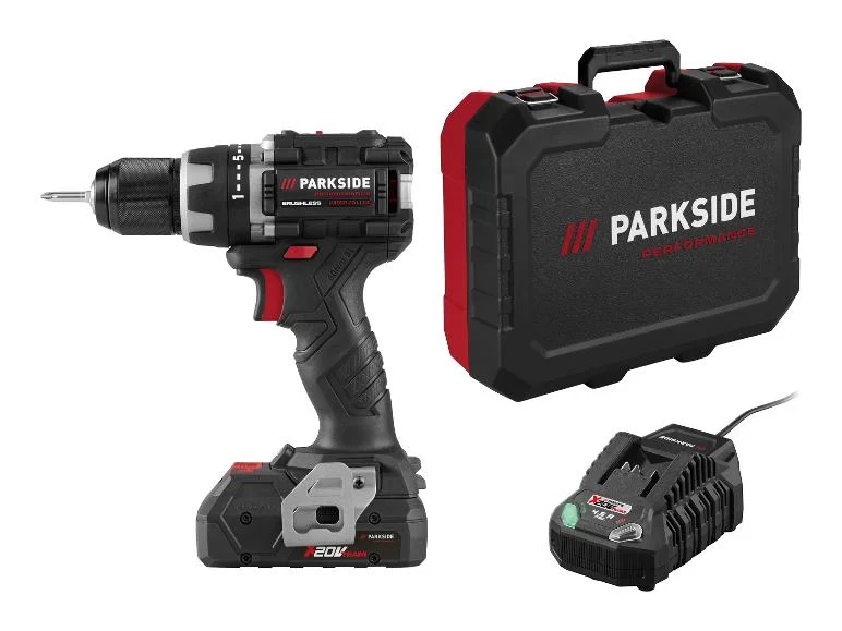 PARKSIDE PERFORMANCE PABSP 20 Li C4 – wiertarko-wkrętarka 20 V + akumulator 4 Ah + ładowarka 4,5 A